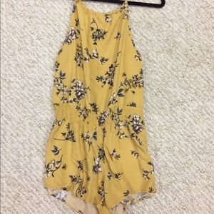 Brandy Melville Romper/jumpsuit, Yellow floral